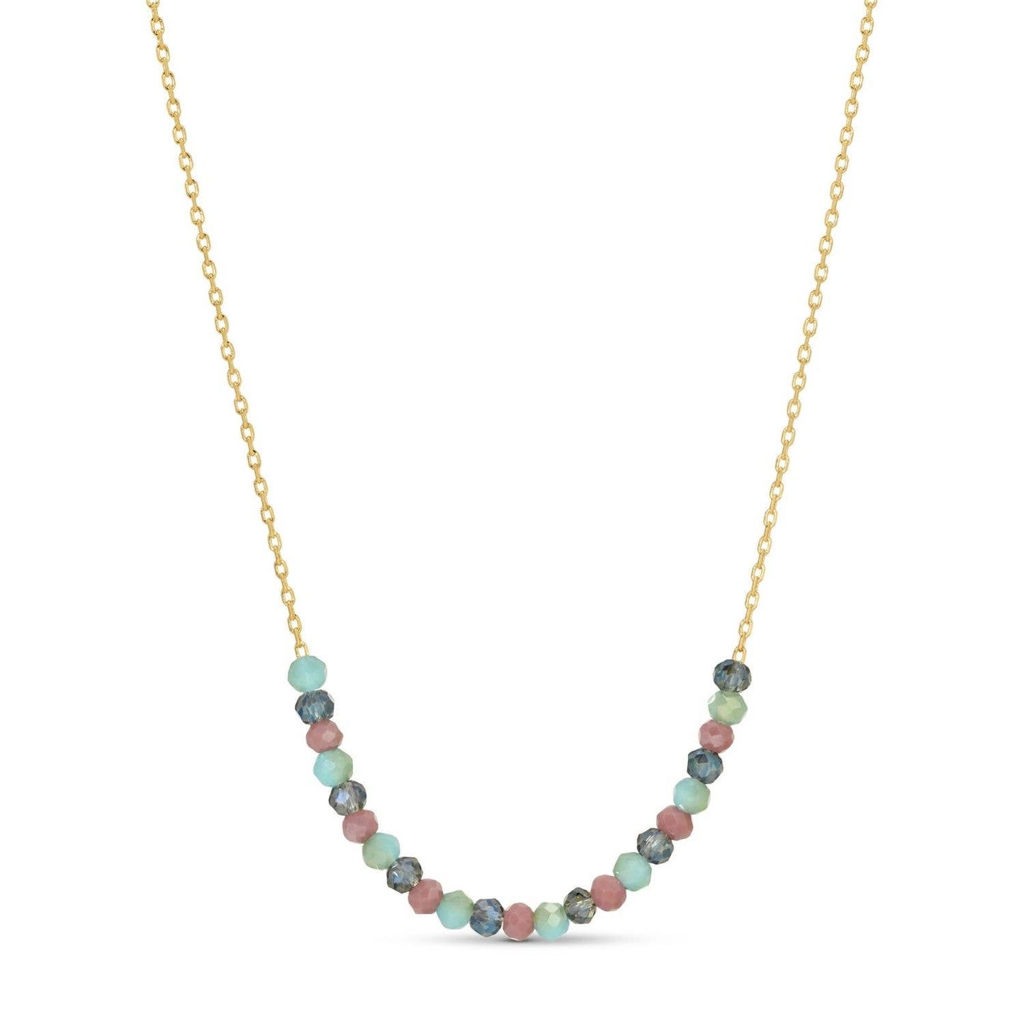 Delicate Crystal Accented Necklace