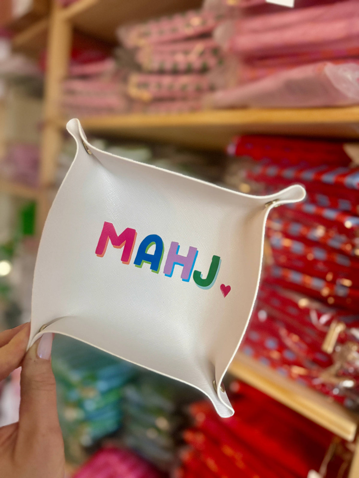 Mahjong gift colorful MAHJ catchall tray