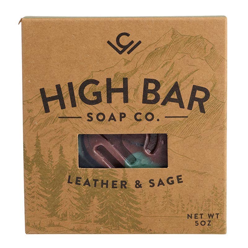 High Bar Soap Co. Body Bar - Leather & Sage