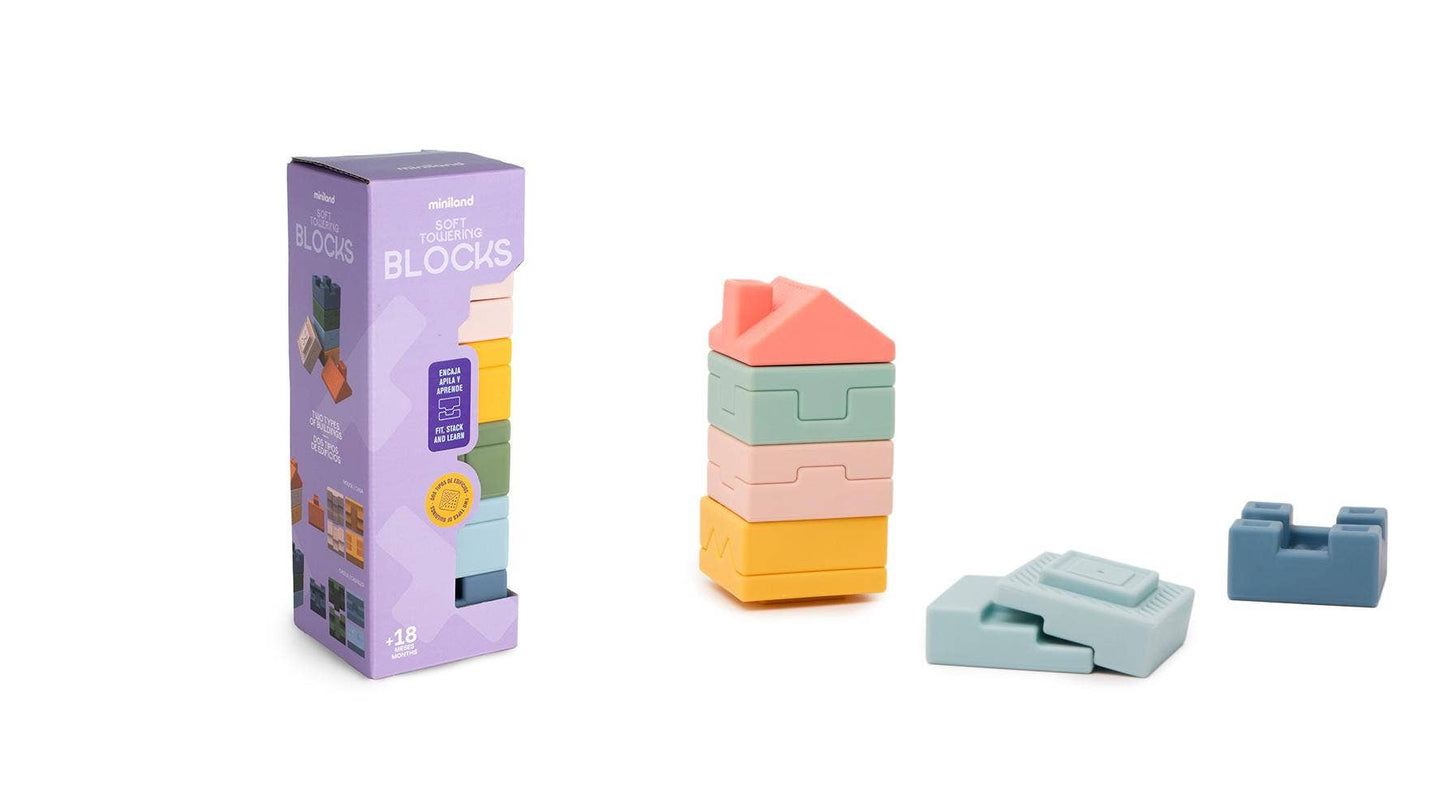 Soft Towering Blocks Baby Game