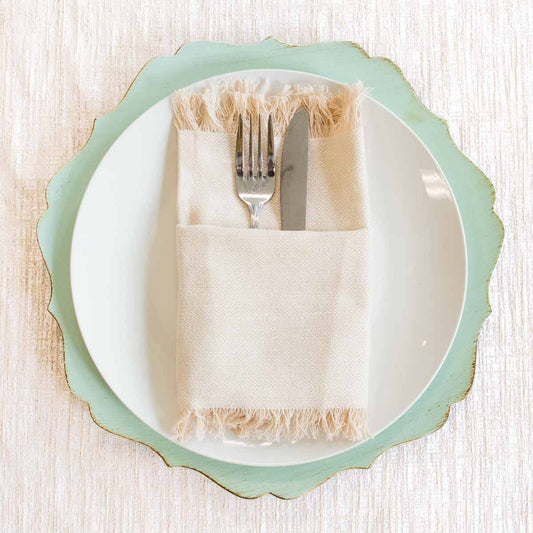 Herringbone Fringe Napkin