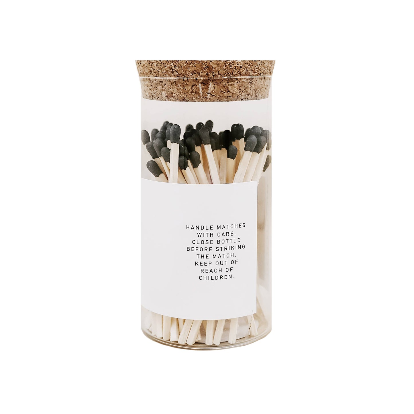 Medium Hearth Matches, Black Tip