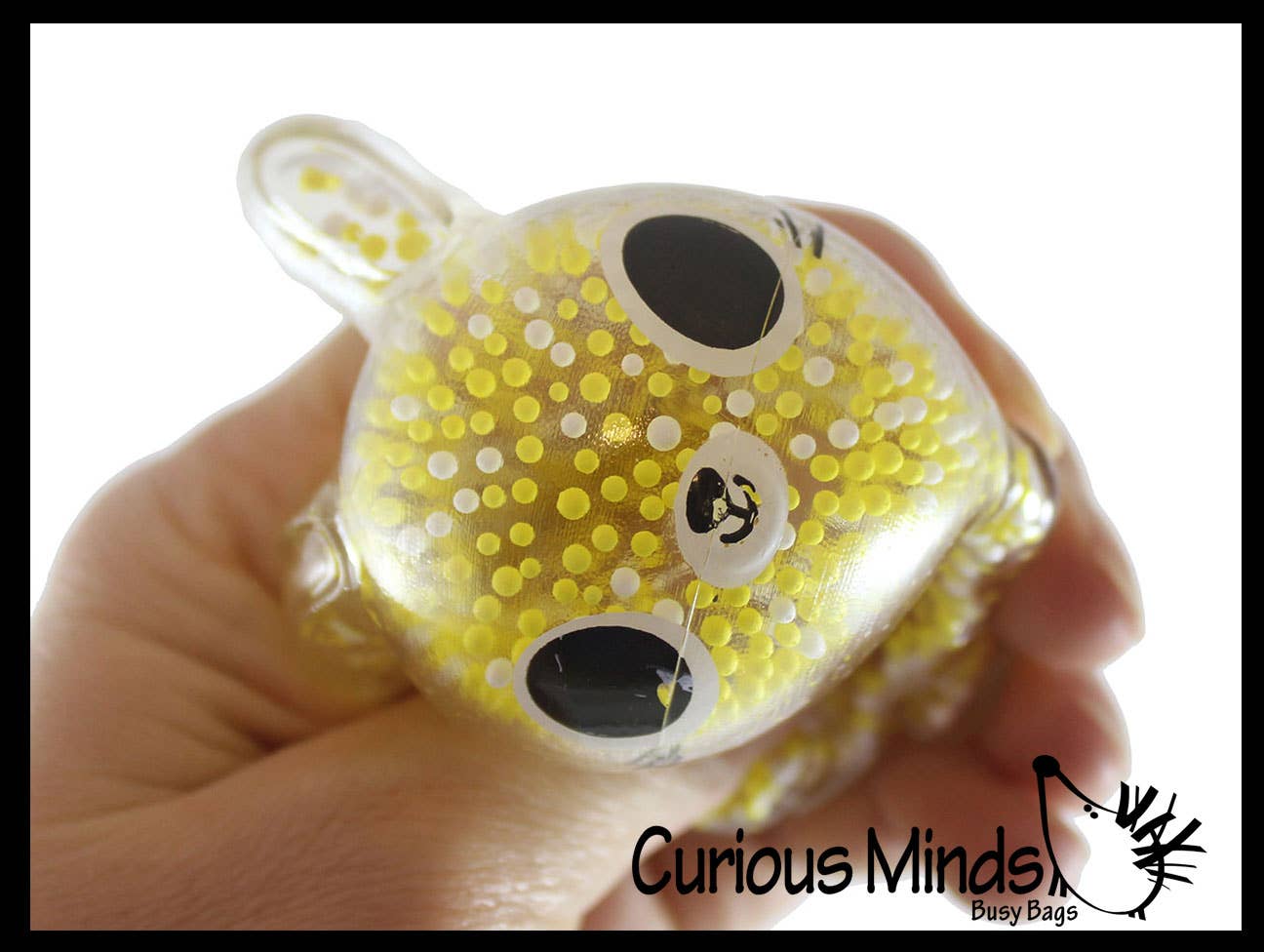 1 Bunny Fidget Balls - Air and Styrofoam Bead Filled Squeeze