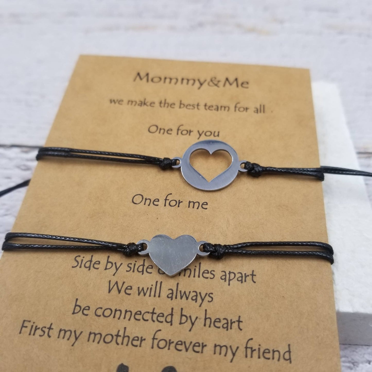 Mommy & Me Mother's Day Gift Heart Bracelet