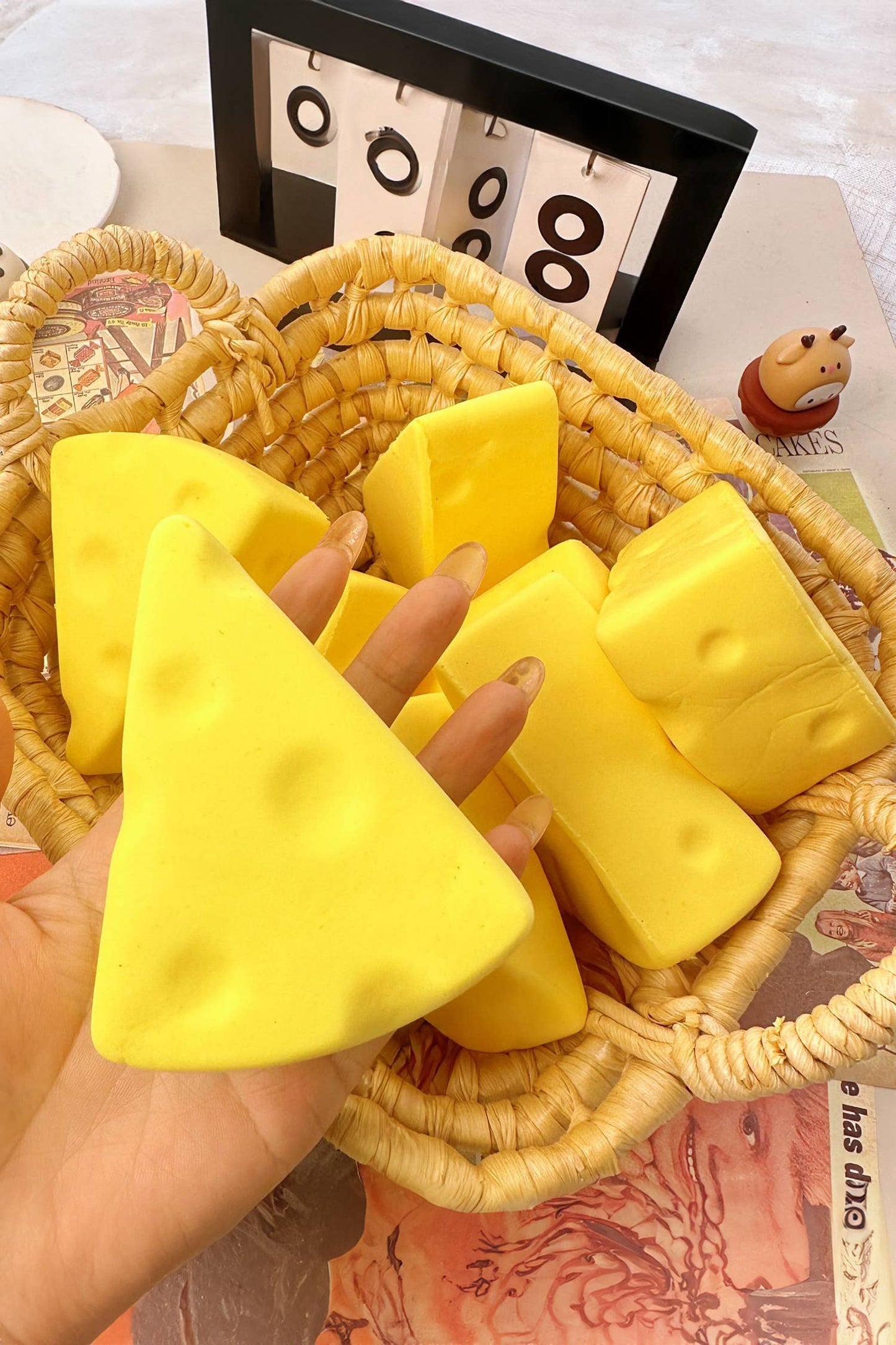Realistic Sliced Cheese Stress Relief Toy Gifts