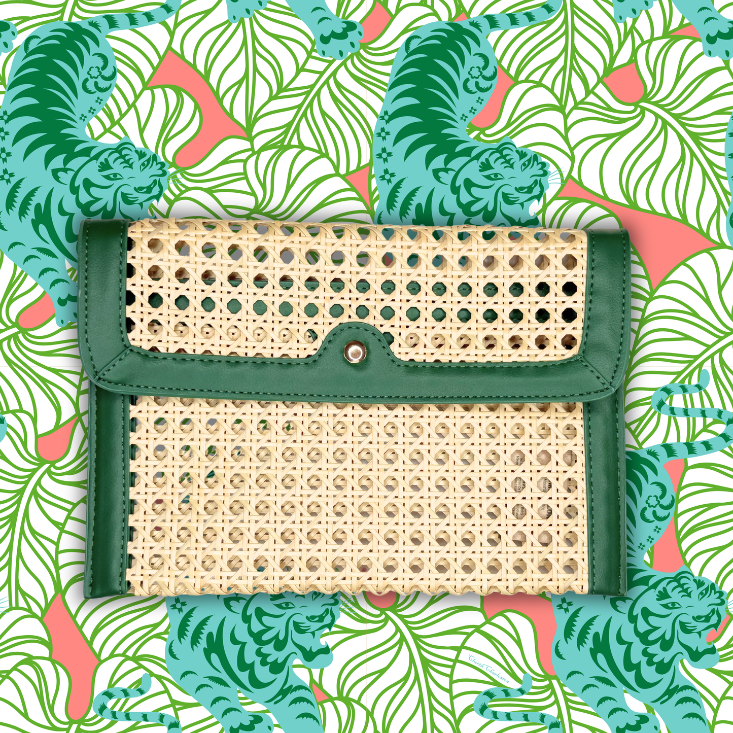 French Quarter Clutch- Green