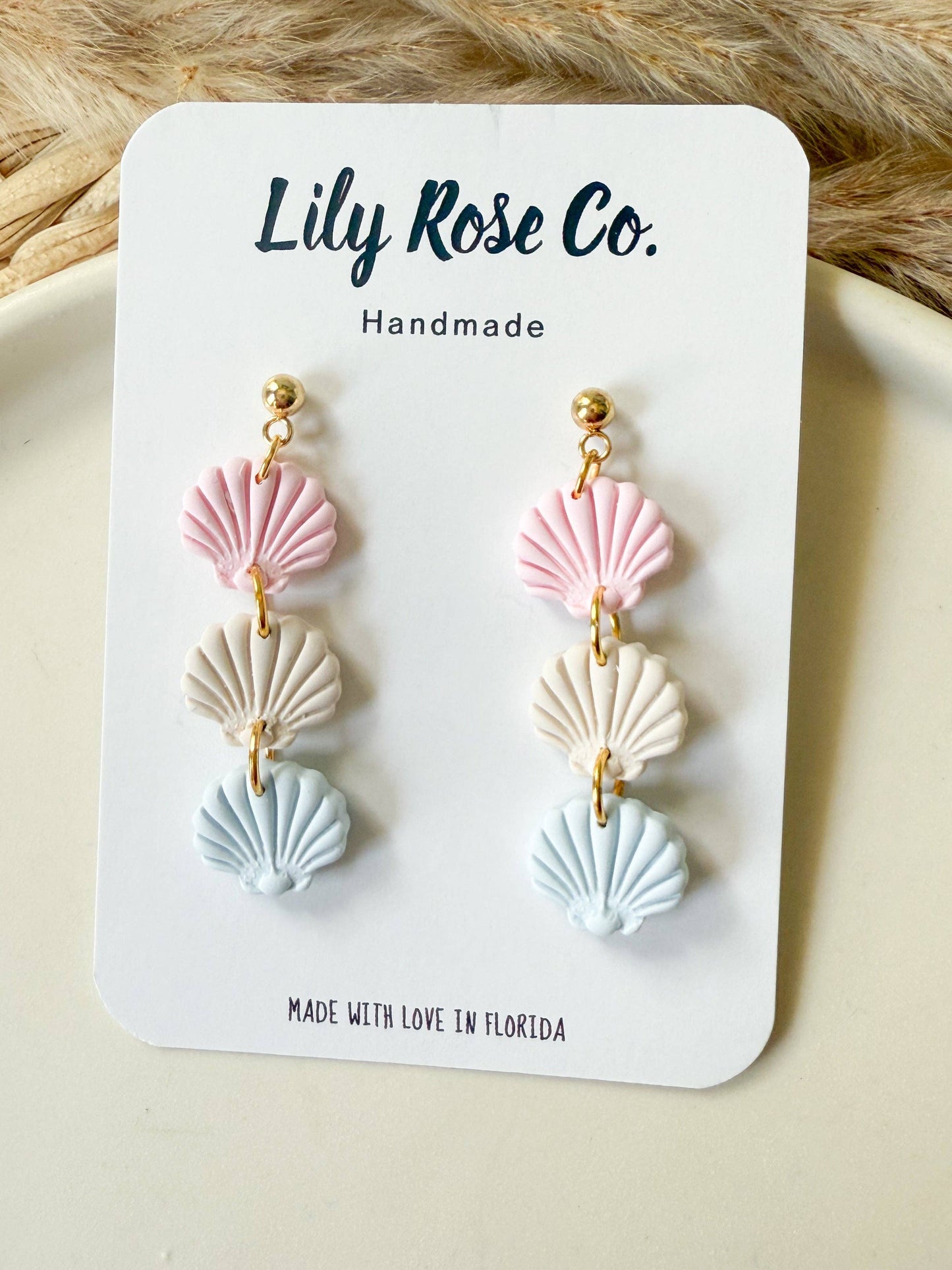 Three Tier Shells Earrings