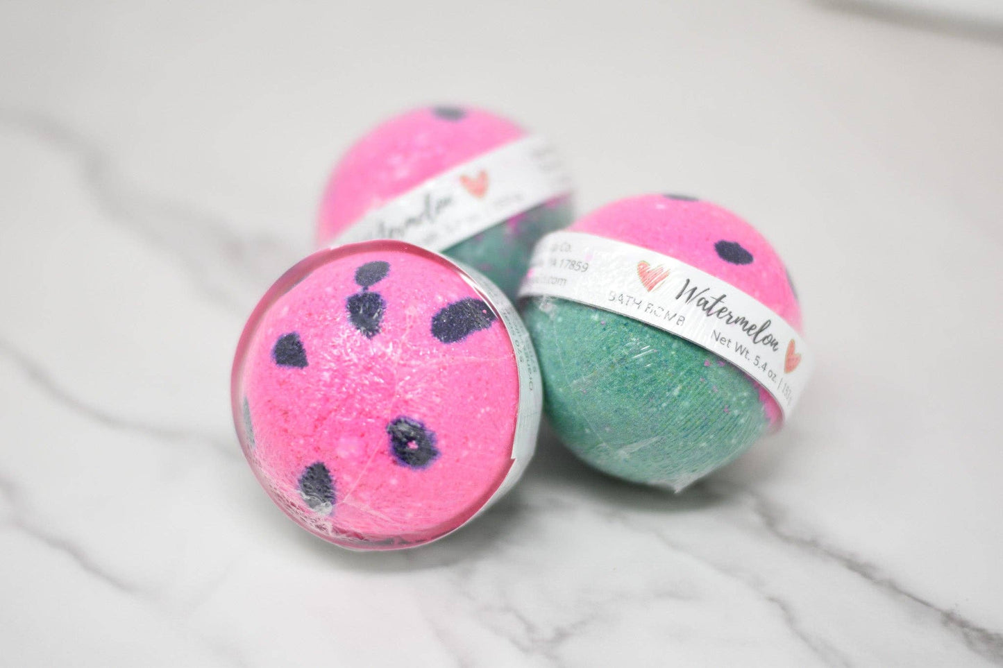 Watermelon Bath Bomb: Round