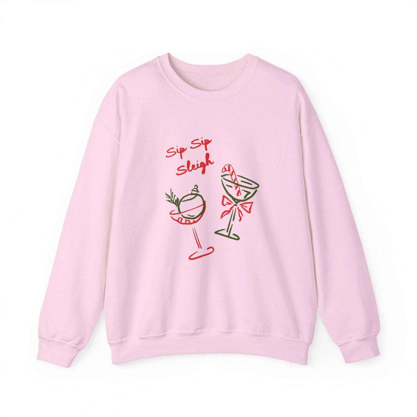 CHRISTMAS COCKTAIL SWEATSHIRT- SIP SIP SLEIGH! - Crewneck