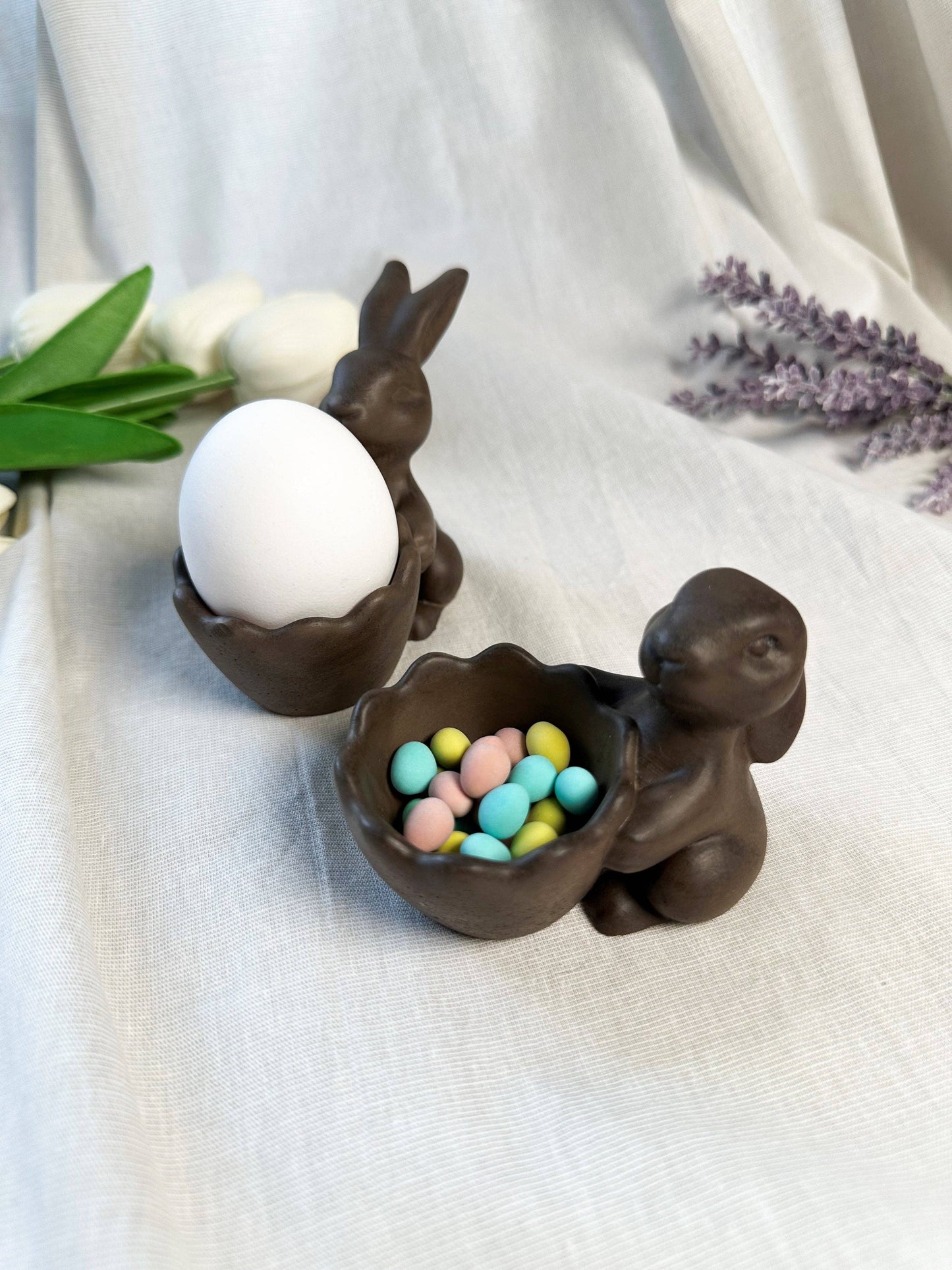 Bunny with Egg Holder