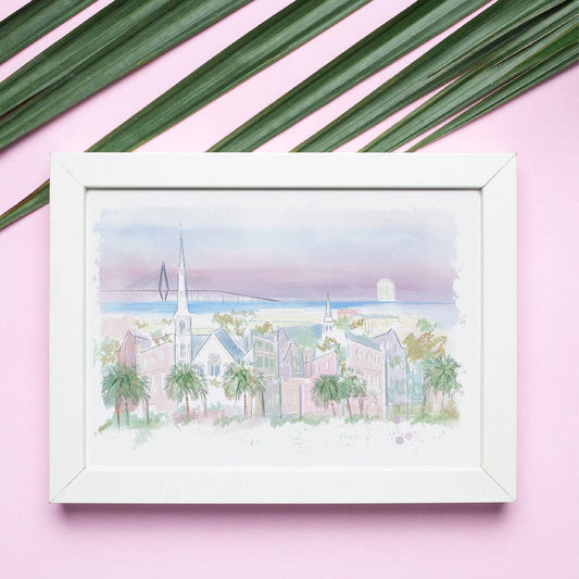 CHARLESTON SKYLINE - Art Print