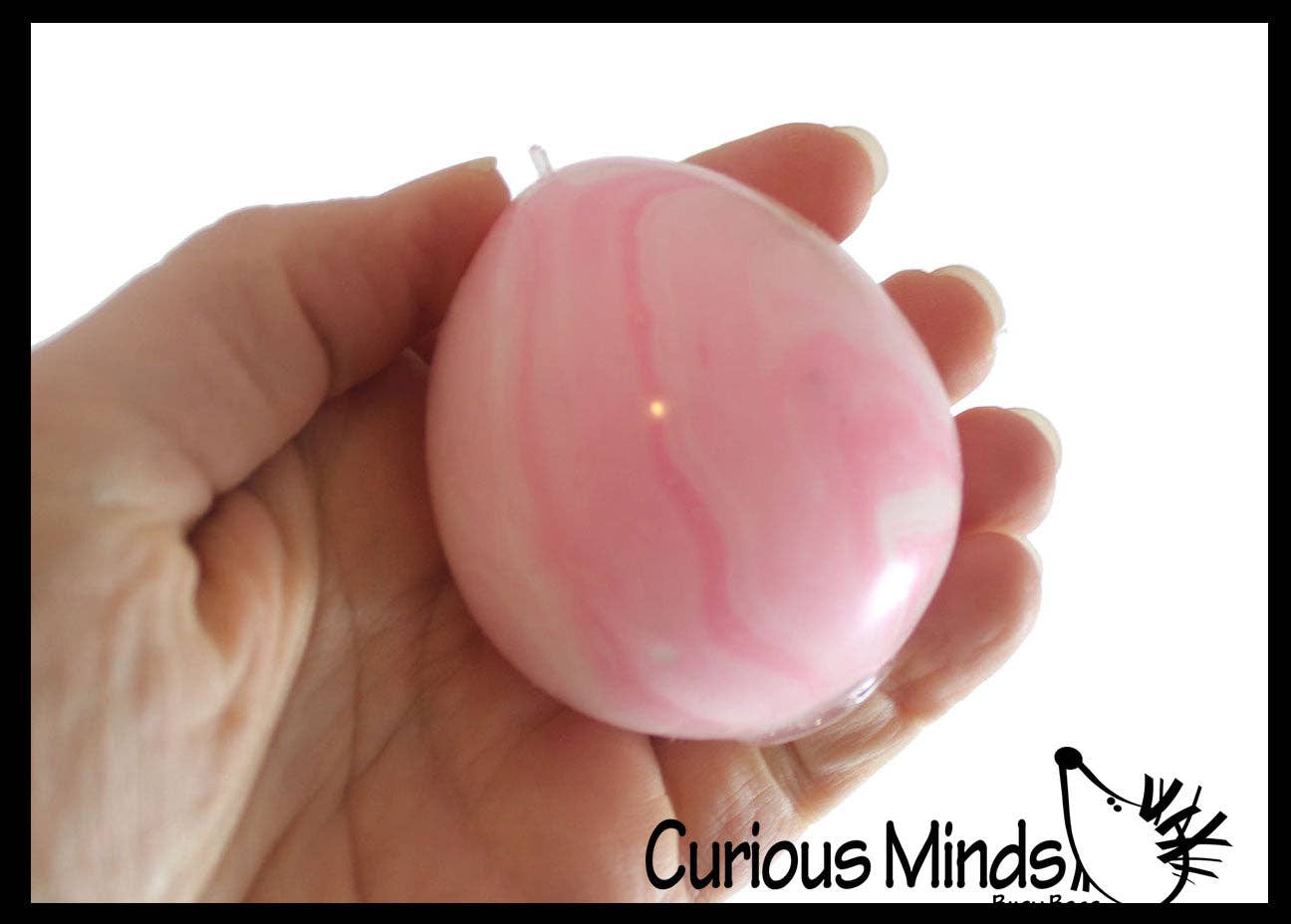 1 Easter Egg Soft Squishy Doh Ball - Marbled Egg Shaped