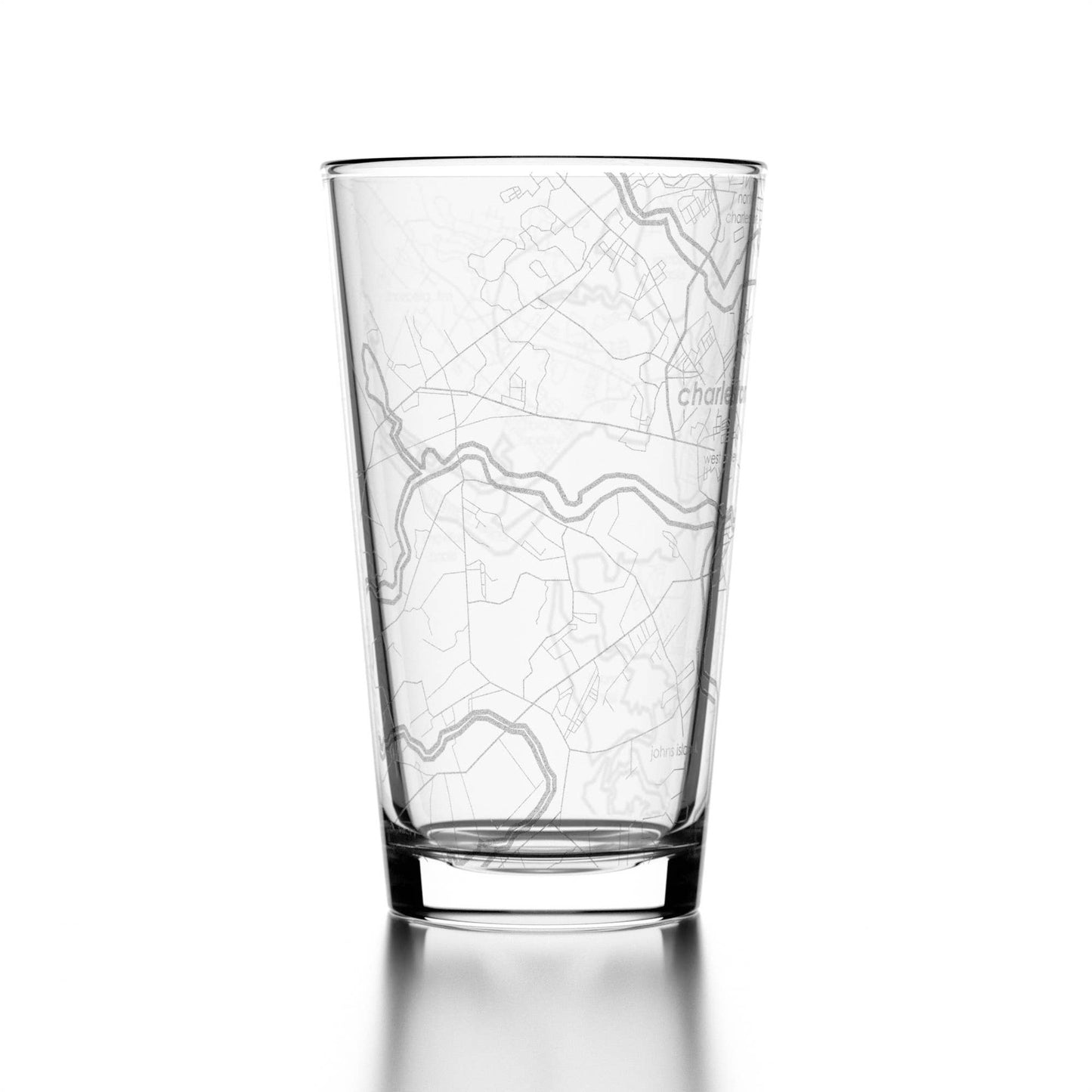 Charleston SC Map Pint Glass