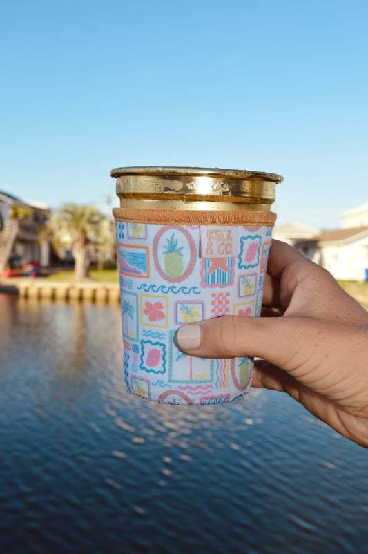 Beach Iced Coffee Drink Sleeve