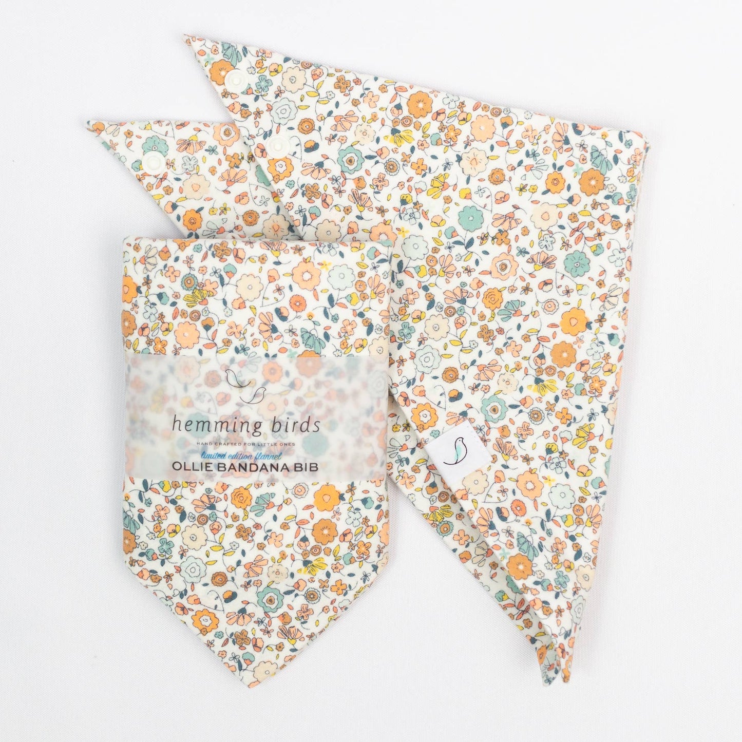 Ollie Bandana Bib - Ditsy Floral