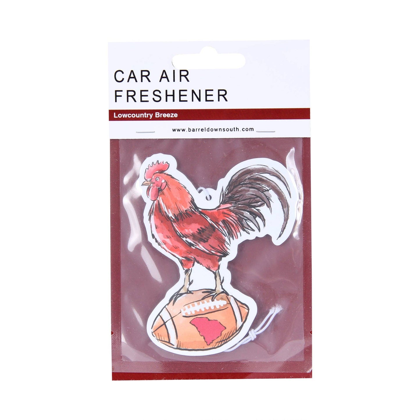 Rooster SC State Shape Air Freshener - Lowcountry Breeze