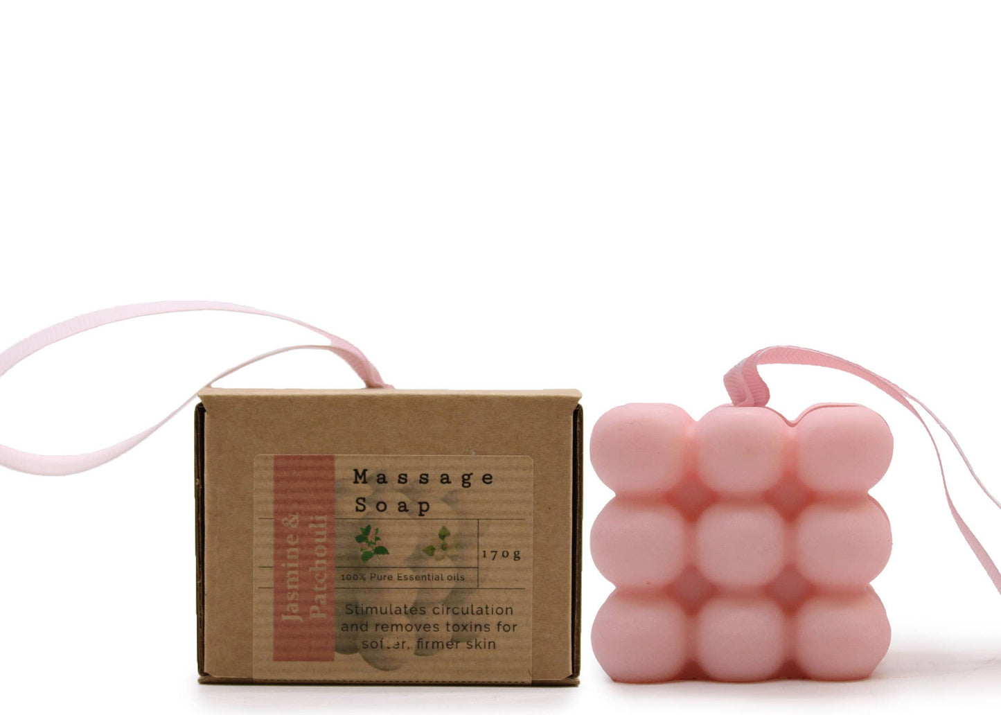 Boxed Single Massage Soaps - Jasmine & Patchouli