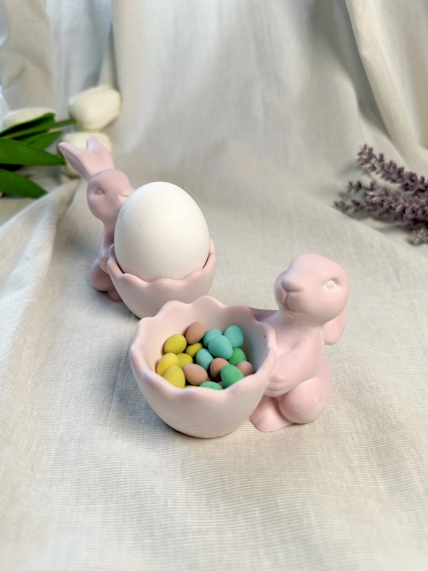 Bunny with Egg Holder