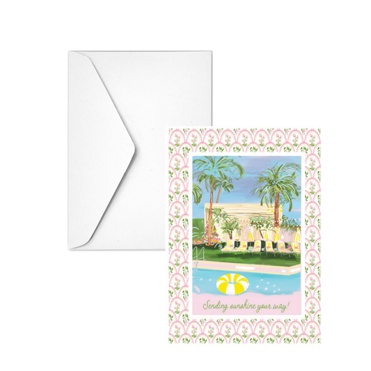 SENDING SUNSHINE -Note Card  