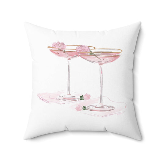 TWO PINK MARTINIS - Pillow