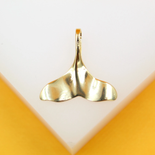 18K Gold Filled Mermaid Tail Pendant Charm Necklace