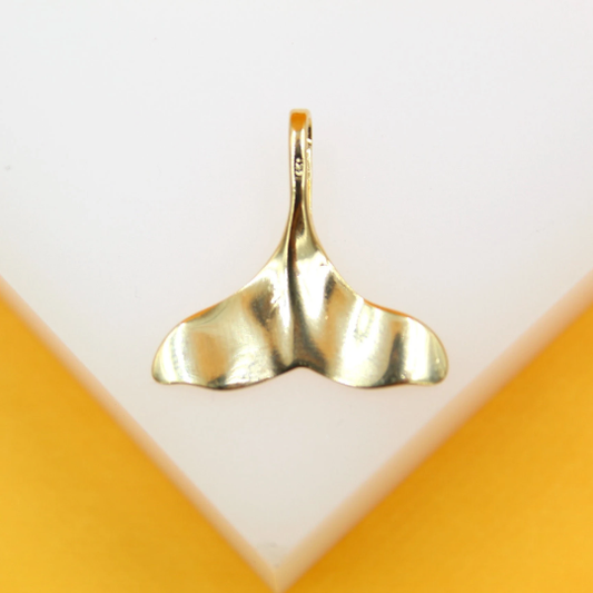18K Gold Filled Mermaid Tail Pendant Charm Necklace