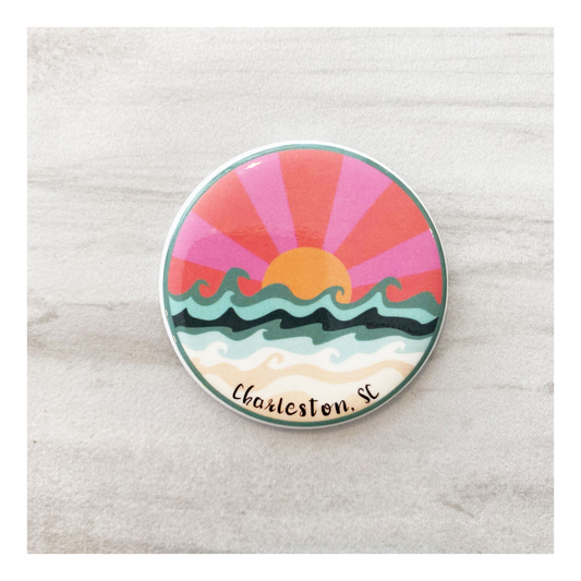 Pink Sunrise Charleston, SC Magnet