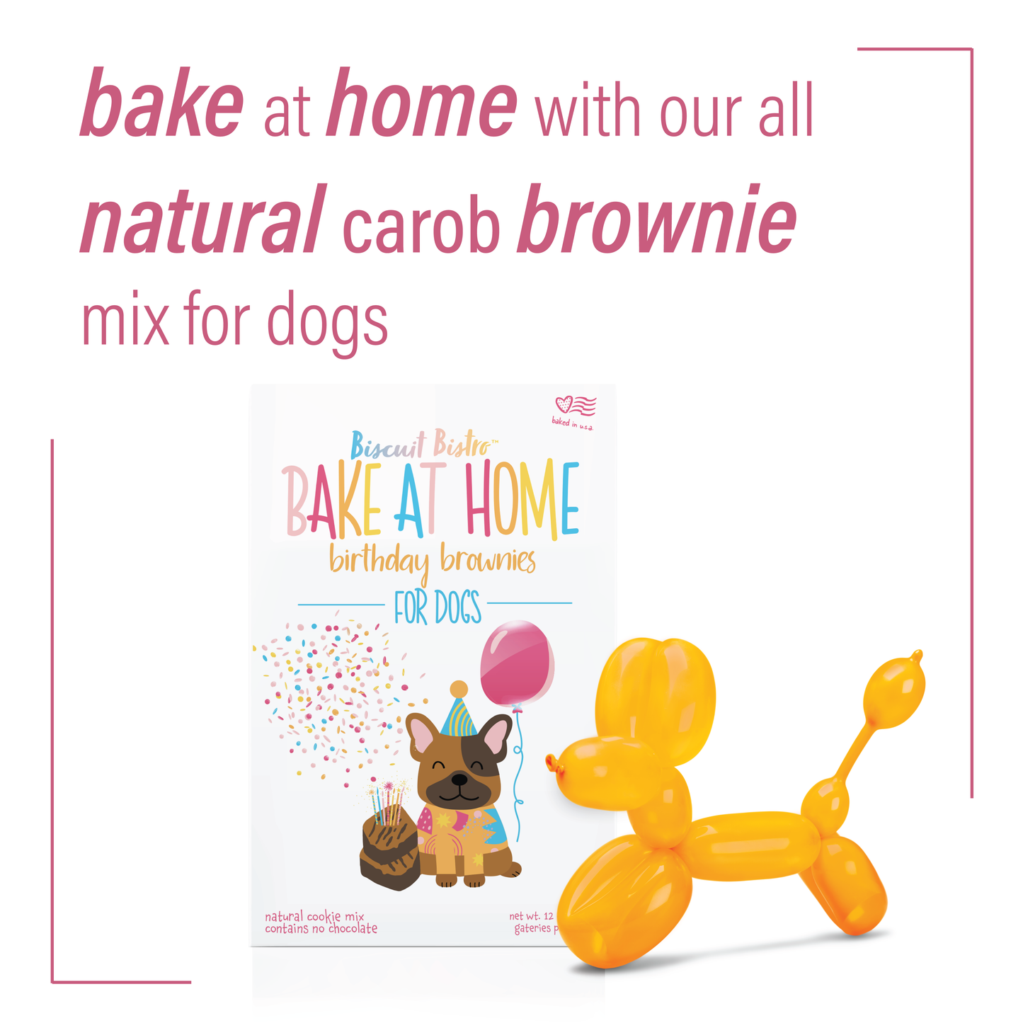 Bake At Home Brownie & Cookie Mix for Dogs - 1 lb