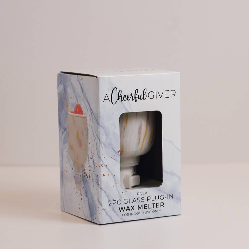 River Glass Wax Melter - Plug-In