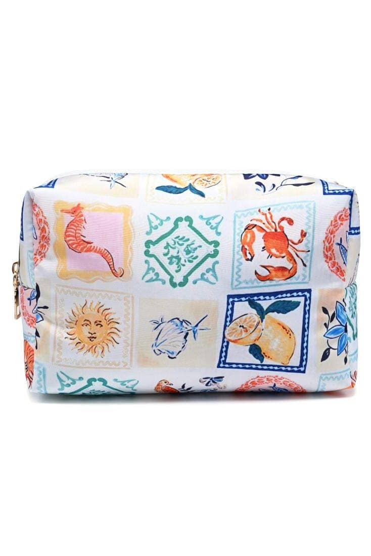 Amalfi Escape Cosmetic Travel Pouch