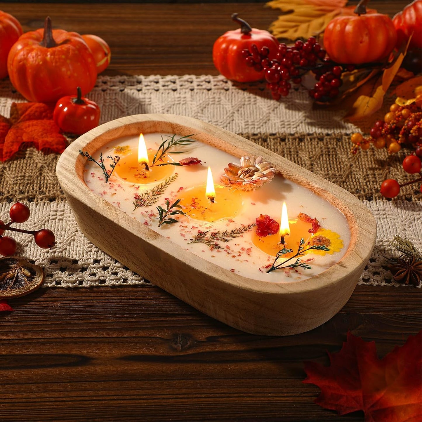 Fallen Flowers Dough Bowl