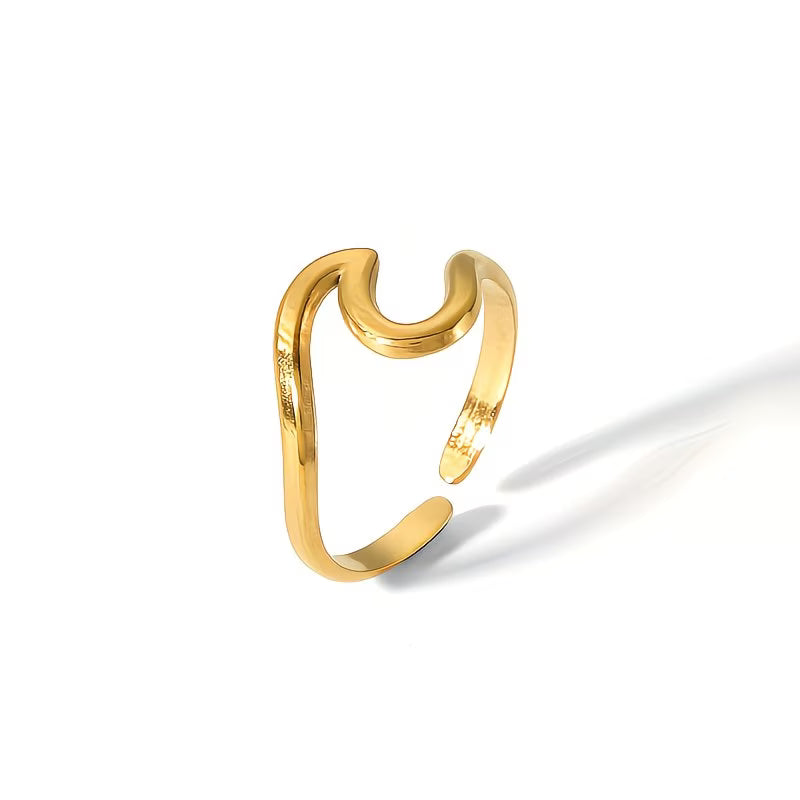 Wave Adjustable Ring