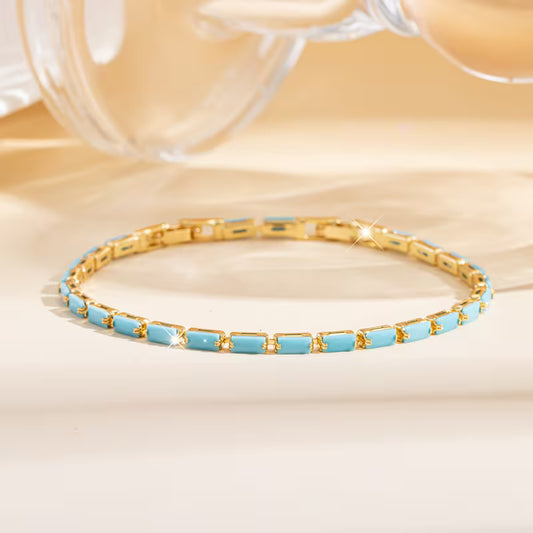 Vintage Turquoise Inlay Bracelet