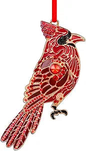 Cardinal Metal Ornament