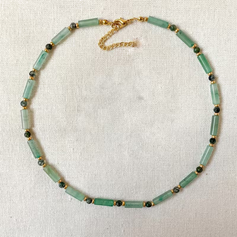 Natural Stone Choker Necklace