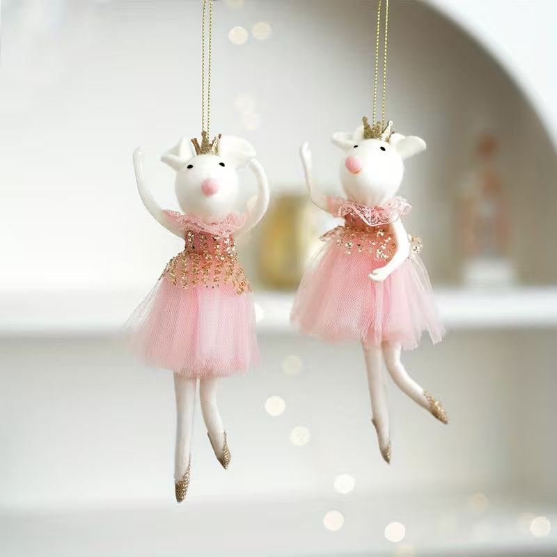 Christmas Mouse Ornament - Ballerina