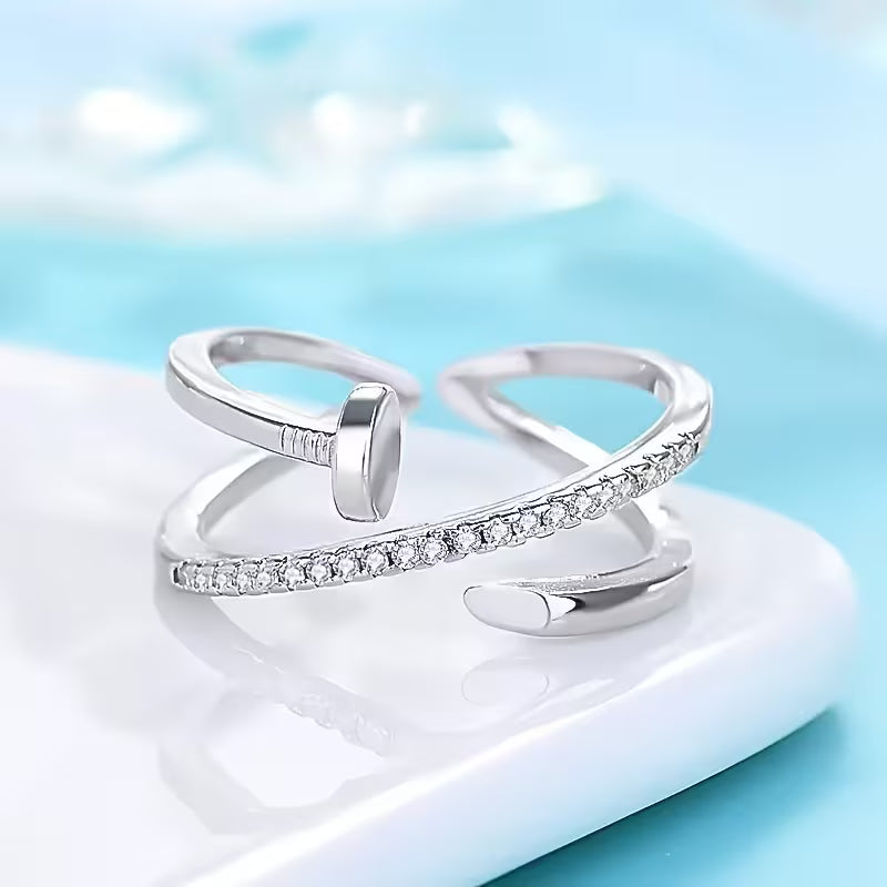 "Nail" Adjustable Ring