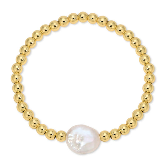 Beaded Bracelet with Baroque Pearl