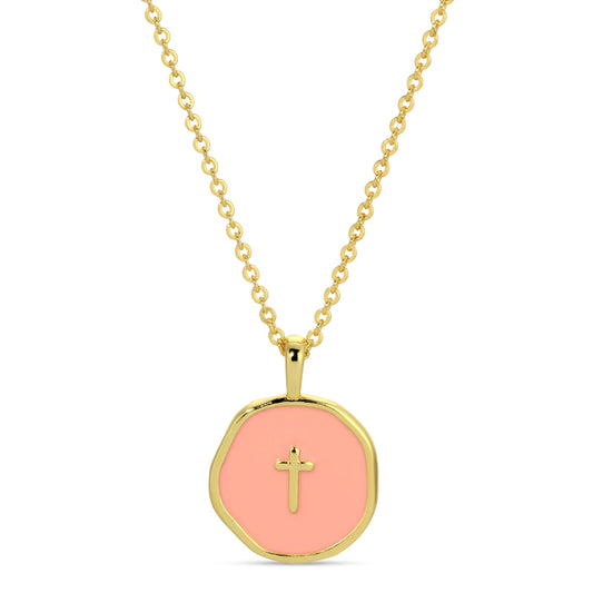 Round Cross Pendant
