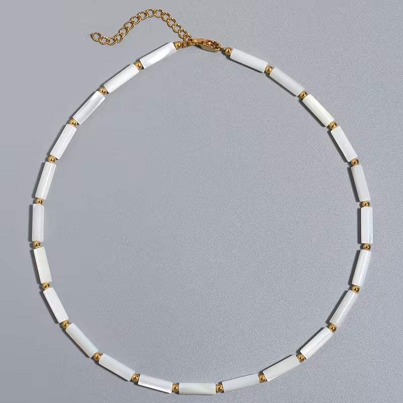 Natural Stone Choker Necklace