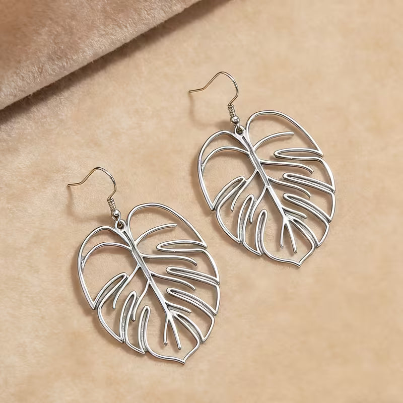 Hollow Leaf Earrings