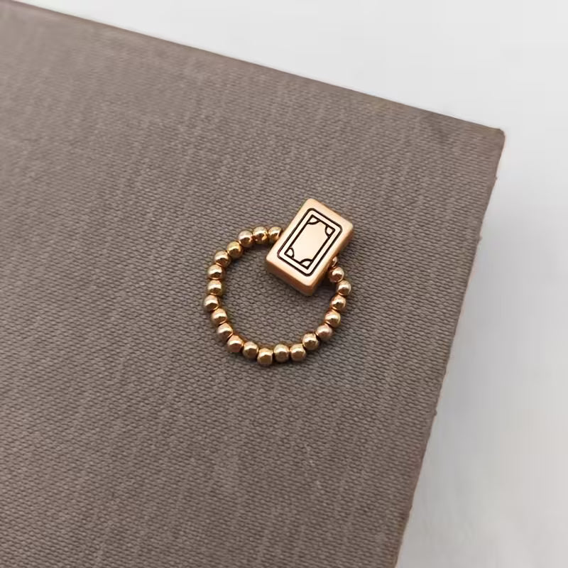 18k Gold Plated Mahjong Ring