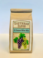 Southern Slush frozen wine mix.  Locally made in Charleston